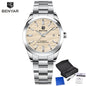 BENYAR best seller 40MM Luxury Mechanical Automatic Watch 316L Stainless Steel Waterproof Calendar Fashion SimpleWatches for Men
