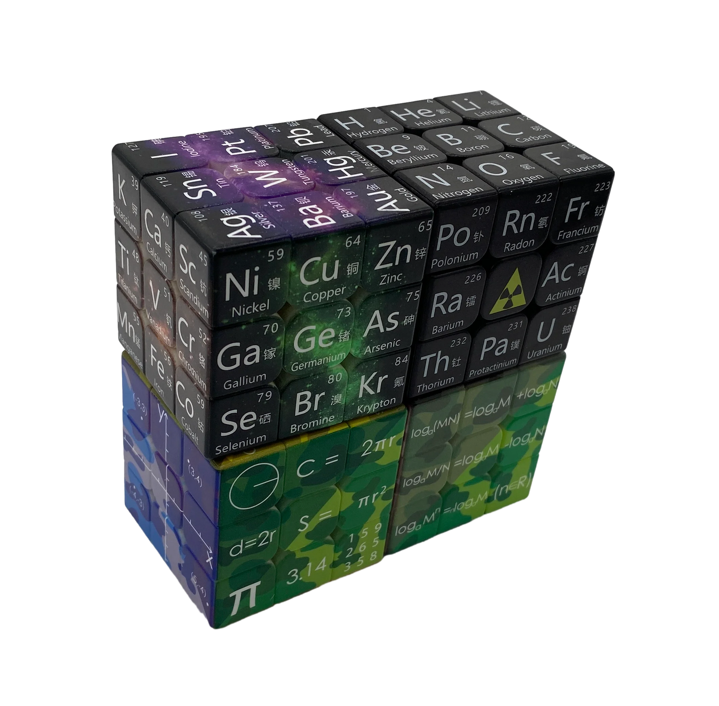 3x3x3 Magic Cube Student Periodic Table of Chemical Elements Mathematical Formula Knowledge Learning Magico Cubo 3x3 Game Toy