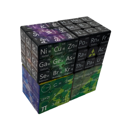 3x3x3 Magic Cube Student Periodic Table of Chemical Elements Mathematical Formula Knowledge Learning Magico Cubo 3x3 Game Toy