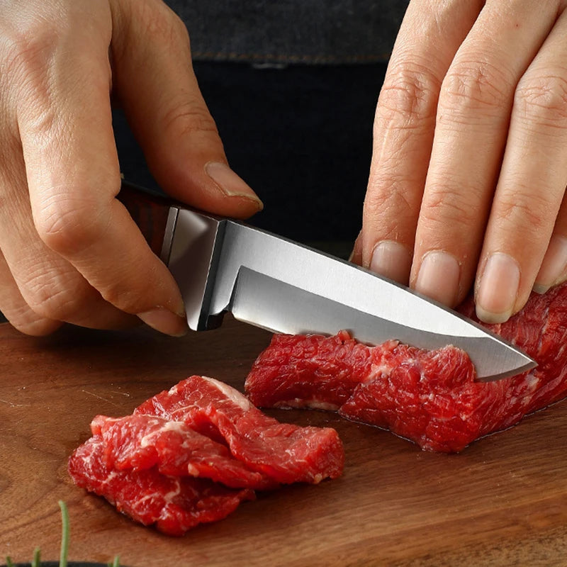 Stainless Steel Utility Knife Boning Knife Kitchen Cleaver Meat Paring Knife Outdoor Barbecue Fishing Portable Pocket knife
