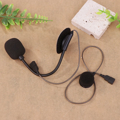 Motorcycle Helmet Bluetooth Intercom Microphone 3.5mm Speaker for Cardo Freecom Spirit Soft Wire Hard Wire Compatible