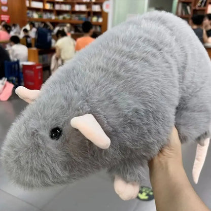 Cute 30/45/90cm Mouse Doll Cartoon Plush Flower Branch Rat Doll Soft Oversized Animal Figure Kids Gift Birthday
