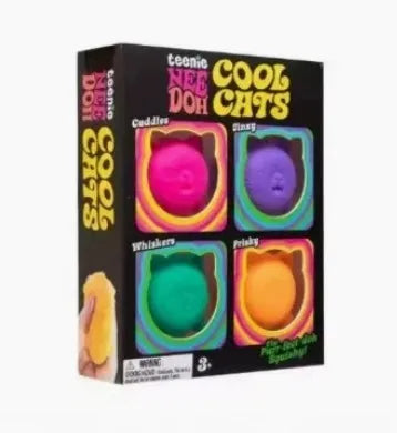 New 4-piece Swill NeeDoh Youth Pressure Ball Super Soft Plastic Sensory Toy Adult Office Stress Relief Toy Gifts