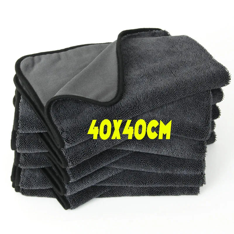 Car Wash Towel 1200GSM Double Sided Towel Car Detailing Twisted Braid Cloth Super Absorbent Rag for Car Home Washing Accessories