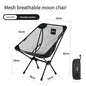 DOTWISE Portable Outdoor Camping Chair Breathable Moon Chair Fishing Chair  Aluminum Alloy MeshAnti-Sinking Lightweight Chair