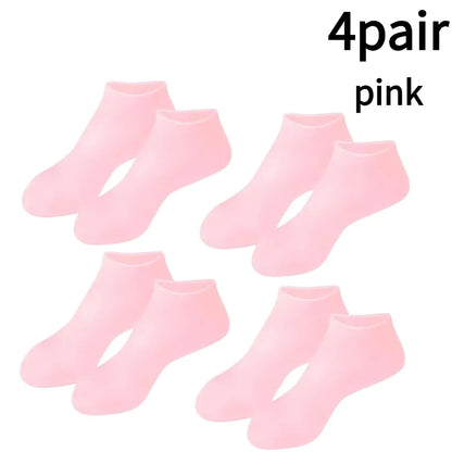 1-5pairs Moisturizing Foot Socks,Silicone Socks for Dry Cracked Feet Women's Foot Socks Cracked Dead Skin Remove Protector