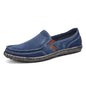Fashion Breathable Canvas Shoes Loafers New Men Shoes Vintage Male Casual Shoes Flats Comfortable Washed Denim Lazy Loafers