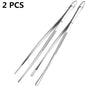 12inch Kitchen Tweezers Fine Tweezer Tongs Extra-Long Stainless Steel Cooking Tweezers for Kitchen Food Cooking Sea Food and BBQ