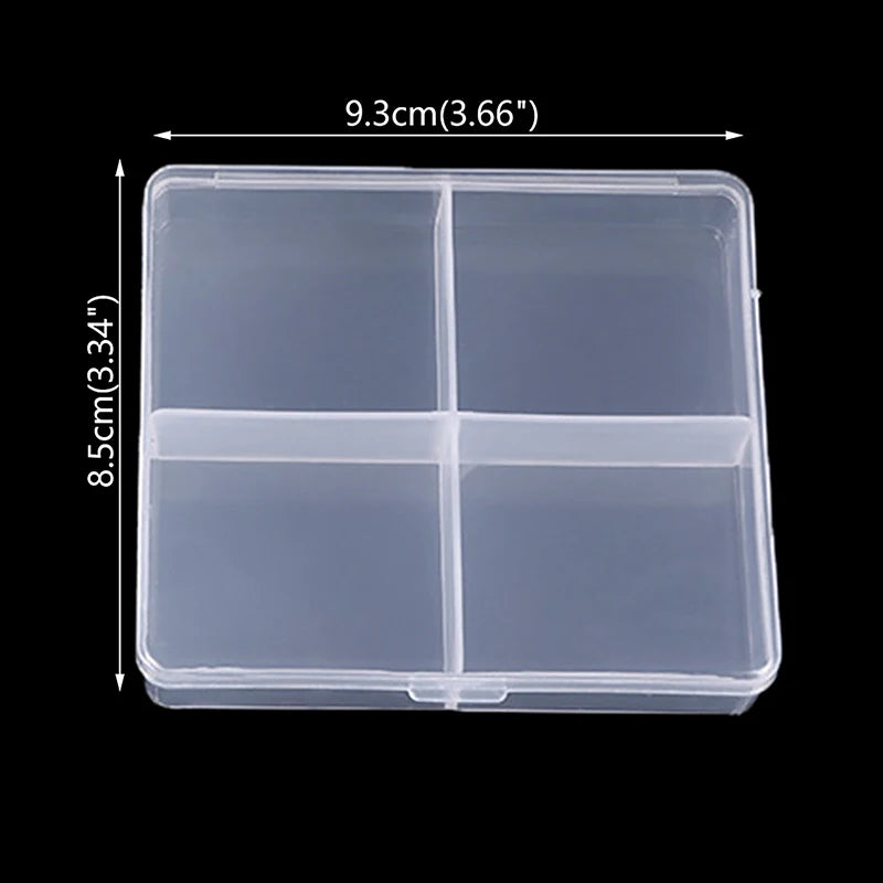 Transparent Plastic Box Rectangular Translucent Packing Box Storage Organizer Case Dustproof Durable Strong Jewelry Container