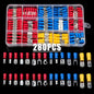 140-1200Pcs Assorted Spade Terminals Insulated Cable Splice Butt Connector Electrical Wire Crimp Ring Fork Set Ring Lugs Kit