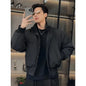 Retro American pilot jacket men's new standing collar short jacket cool and versatile loose Korean version autumn and winter top