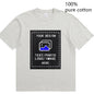 Custom-Made Men's T-Shirts Are Suitable for Team Gatherings, Gyms, and Sports Cotton Round-Neck Short-Sleeved Shirts
