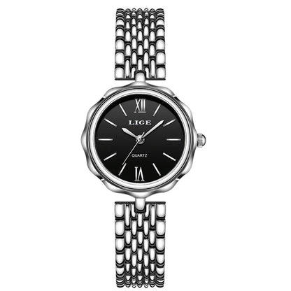 LIGE Quartz Women Watches Fashion Elegant Bracelet Watch For Women Luxury Creative Steel Waterproof Watch Femme Relogio Feminino