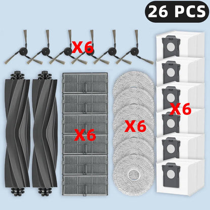 Compatible For (Dreame L10s Ultra Gen 3, L40 Ultra Gen2, L50 Ultra AE / CE, X40 Ultra Complete) Parts Brush Filter Mop Dust Bag
