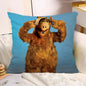 Classic TV Series A-Alf Pillow Covers Cartoon Sofa Decorative Home Double-sided Printing Short Plush Cute Cushion Cover