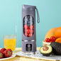 10 Blades Portable Fruit Juicer 450ml Capacity 3 Gears USB Rechargeable Blender Ice Crusher for Shakes and Smoothies Juicer Cup