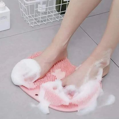 1-6Pcs Exfoliating Foot Brush And Back Scrubber Anti-Slip Suction Cup - Deep Cleansing And Exfoliating Tool For Body Dirt