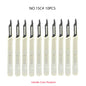 Aseptic Disposable 10# Round Head 10 Scalpels, 11 Point Scalpels For Surgical Skin, Laboratory Anatomy, Carving And Craft Hobby