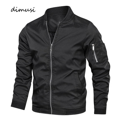 Spring Autumn Men's Windbreaker Jacket Casual Lightweight Jacket For Men Sports Zip Up Coat with Pockets Clothing