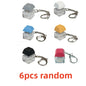 6/12pcs Keyboard Keycap Clicker Fidget Toy Portable Keychain Adult Office Stress Relief Fun Fingertip Decompression Gadget