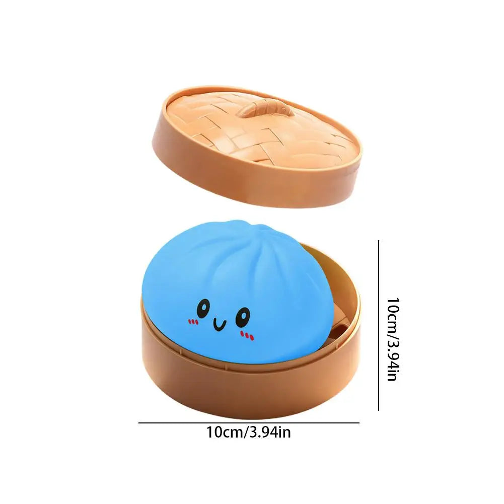 Simulation Bun Squeeze Toy 10cm Dumpling Palm Stress Relief Toy Relieve Work Pressure Anxiety Cute Baozi Toy