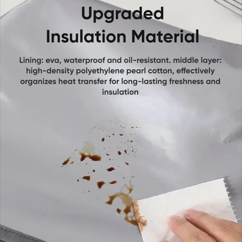 Insulated Lunch Bag Insulation Bento Pack Aluminum Foil Rice Bag Meal Pack Ice Pack Portable Dinner Picnic Food Storage Handbag