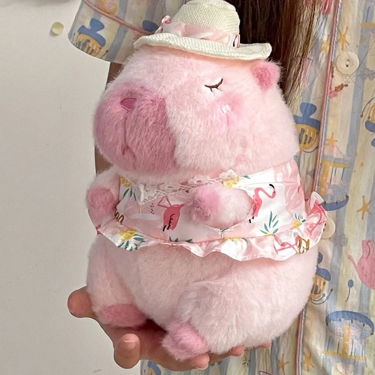 23cm Capybara Plush Simulation Capibara Anime Fluffty Toy Cute Doll Stuffed Animals Soft Doll Plush Christmas Thanksgiving Gifts