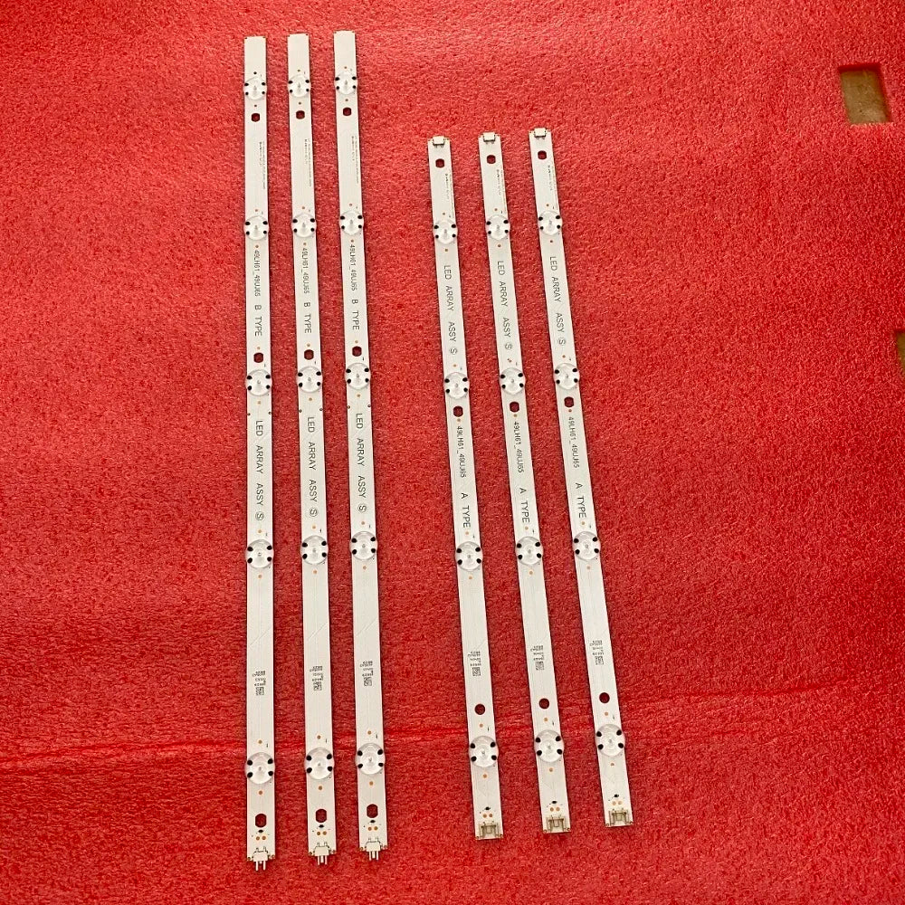 6pcs LED backlight for TV 49UJ701V TV 17Y 49inch LED ARRAY 49LJ61/UJ65 49LH61 49UJ65 A B 49UJ651V 49LJ614V 49UJ650 49UJ635