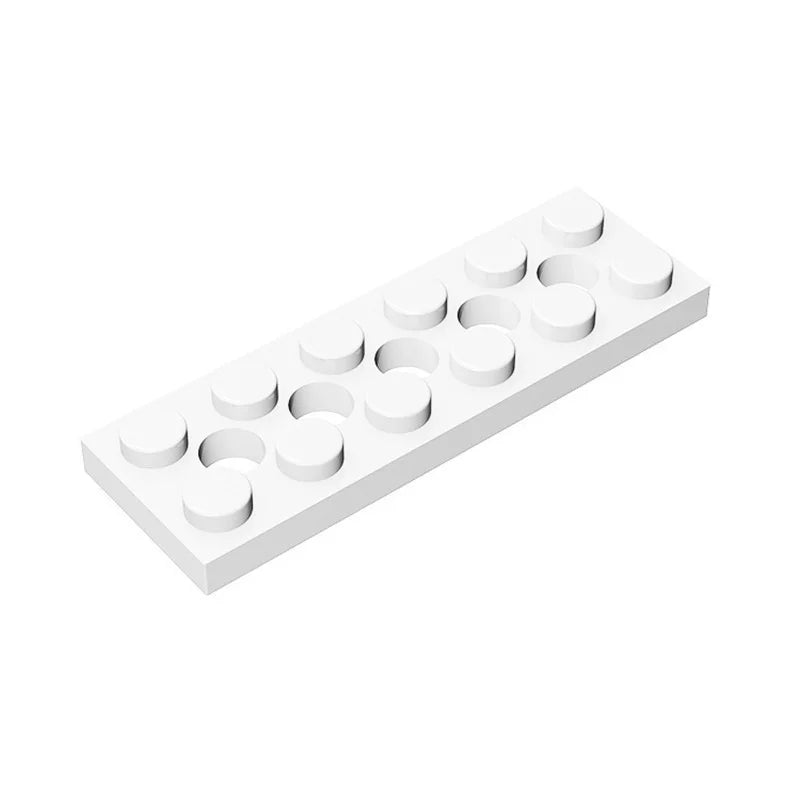 MOC 100PCS Building Block Kit with 2x6 Plate 5 Holes Suitable Bricks Toy for Boys Kids Birthday And Holiday Special Gifts