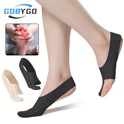 GOBYGO 1Pcs Hallux Valgus Corrector Toe Separation Corrector Lightweight And Adjustable Wearable Shoes Ankle Support Men Women