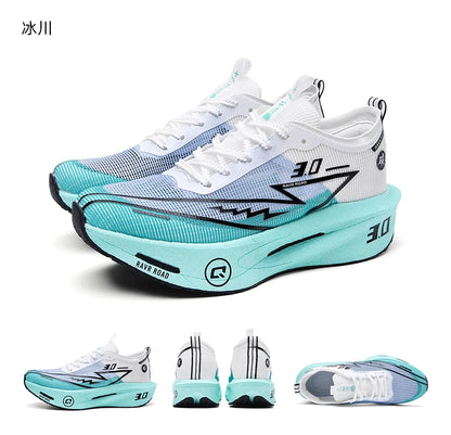 Couple Breathable Mesh Carbon Board Shoes, Student Sports Exam Shoes, Chunta Ultra Light Rebound Marathon Running Shoes