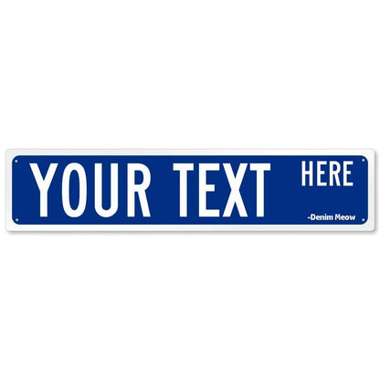 Custom Street Sign, Personalized Metal Sign For Office Workplace Home Yard Road, Custom Your Text Signs for Outdoor 16x4 Inches