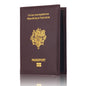 High Quality Pu Passport Protective Cover Bank Card Holder Travel Document Fashion Men and Women French Passport Cover Wallet