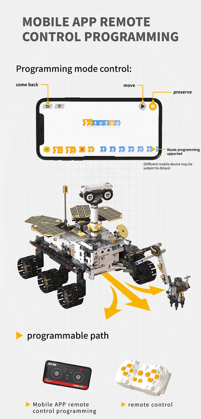 Multi-Axis mechanical Arm Programmable Building Blocks 5 in 1 robot Remote Control toys Interactive STEM Learning children gift