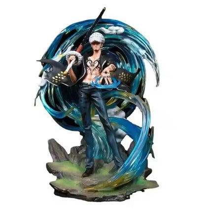 One Piece Gk Special Edition Trafalgar Law Figure Model Luminous Sculpture Display Piece Illusory Glow Collectible Toy