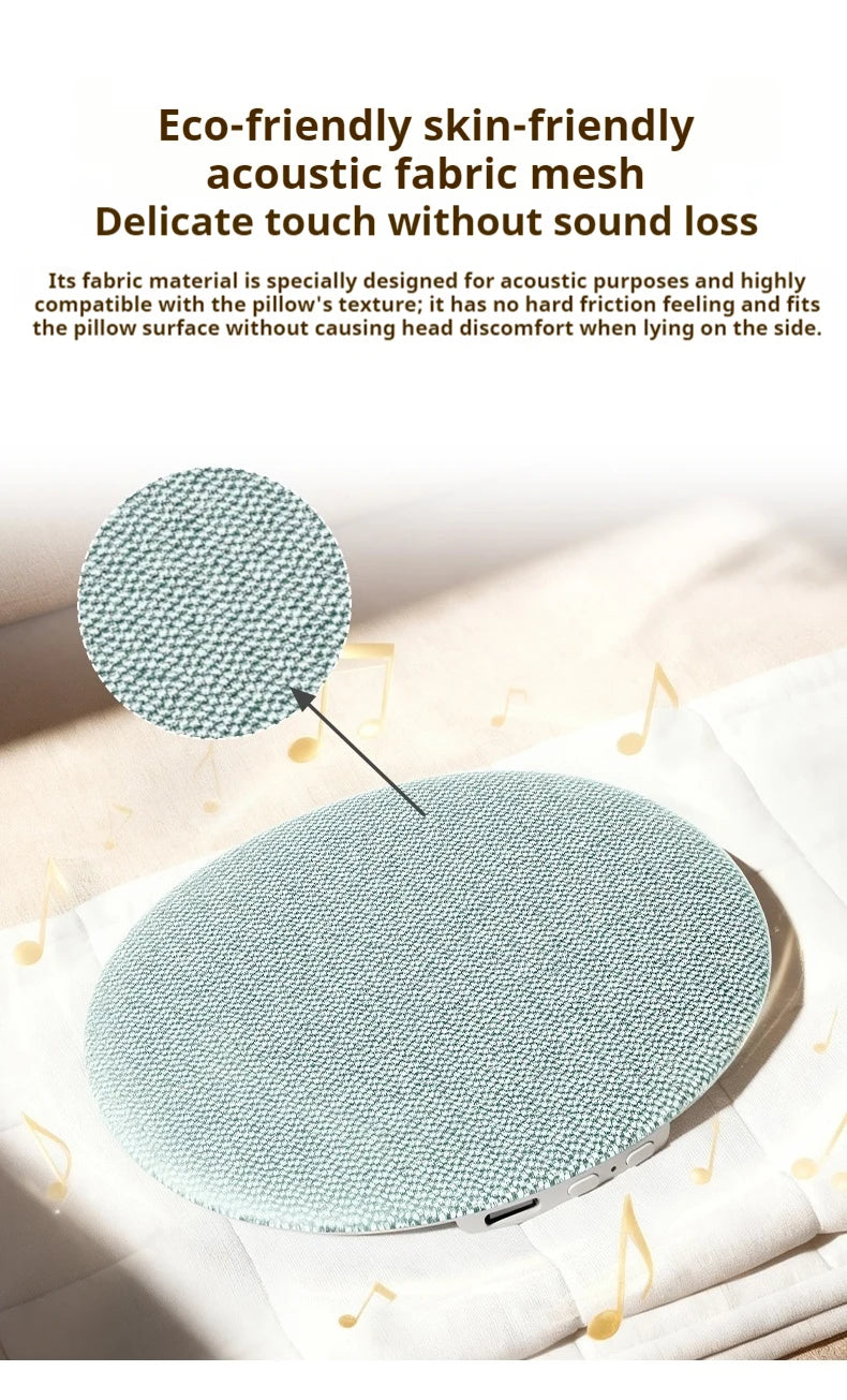 Bluetooth 6.0 Pillow Speaker for Sleeping, Wireless MP3 Music Player for Sleeping Ultra-Thin Under Pillow Sound Machine