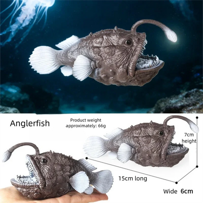 Realistic Marine Animal Figurine Deep Sea Creature Model Ocean Fish Figures Blobfish Collection Kids Toy Boy Girl Gift Ornament