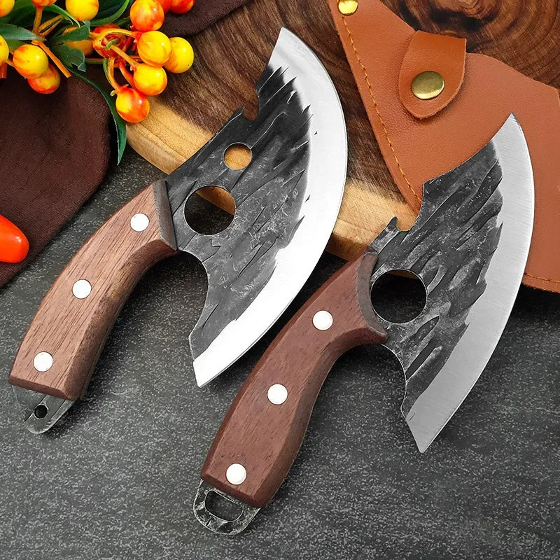 2024new Outdoor Pick Bones Dedicated Knife Hand-Forged Meat Cutting Knife Slaughter Professional Meat Selling Knife