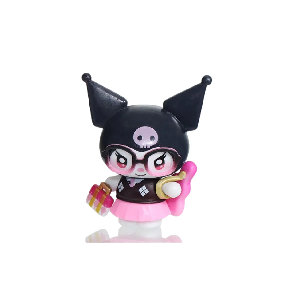 Sanrio Kuromi Sparkling Idol Series Cartoon Blind Box Toy Creative Personalized Desktop Ornaments Statue Model Surprise Gift Box