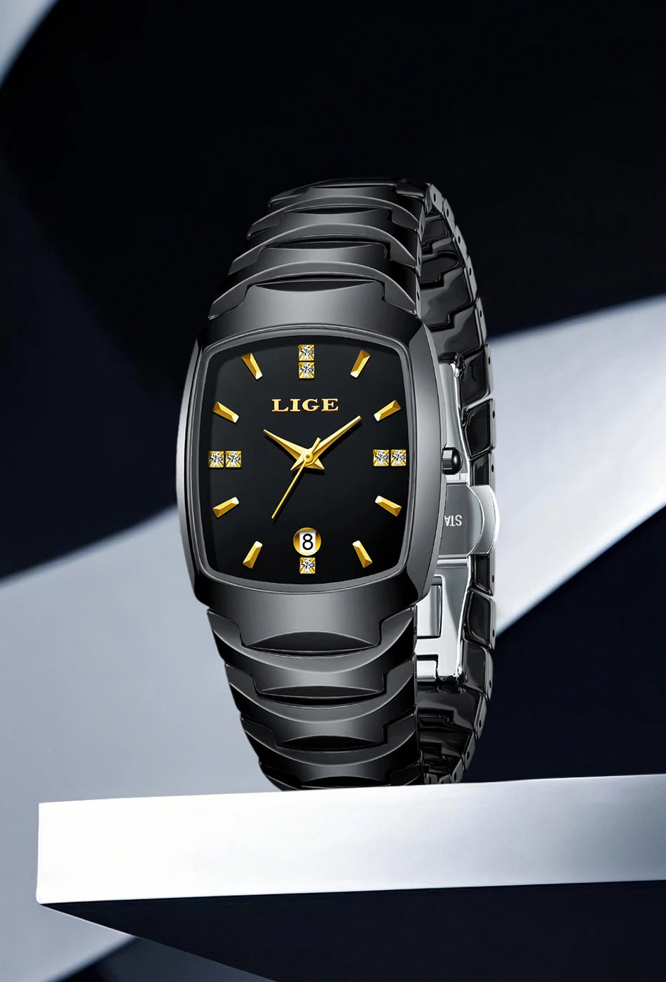 LIGE New Ladies Waterproof Watch Luxury Ceramic Braceletz Women Watches Creative Fashion Original Elegant Quartz Wristwatch Gift