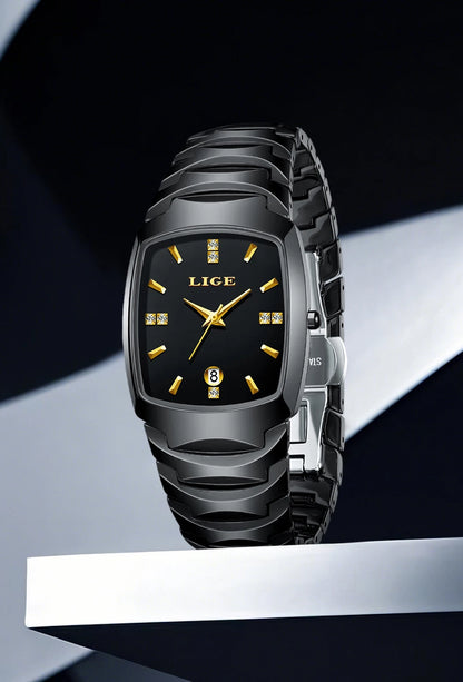 LIGE New Ladies Waterproof Watch Luxury Ceramic Braceletz Women Watches Creative Fashion Original Elegant Quartz Wristwatch Gift