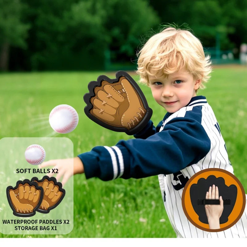 Catch and Toss Ball Game Set Stick Ball Catch Baseball Training Glove for Sports Summer Outdoor Toy Yard Beach Pool Game Gift