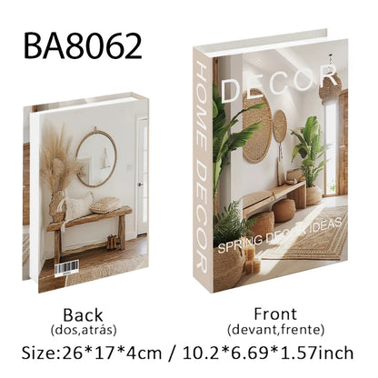 Boho Monet Matisse Luxury Fake Book Storage Box Home Interior Decoration Decorative Books Coffee Table Bedroom Living Room Decor