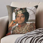 Pop Music M-Michael Jackson Cushion Cover Pillowcase Anti-dustmite Invisible Zipper Short Plush Sofa Cushion