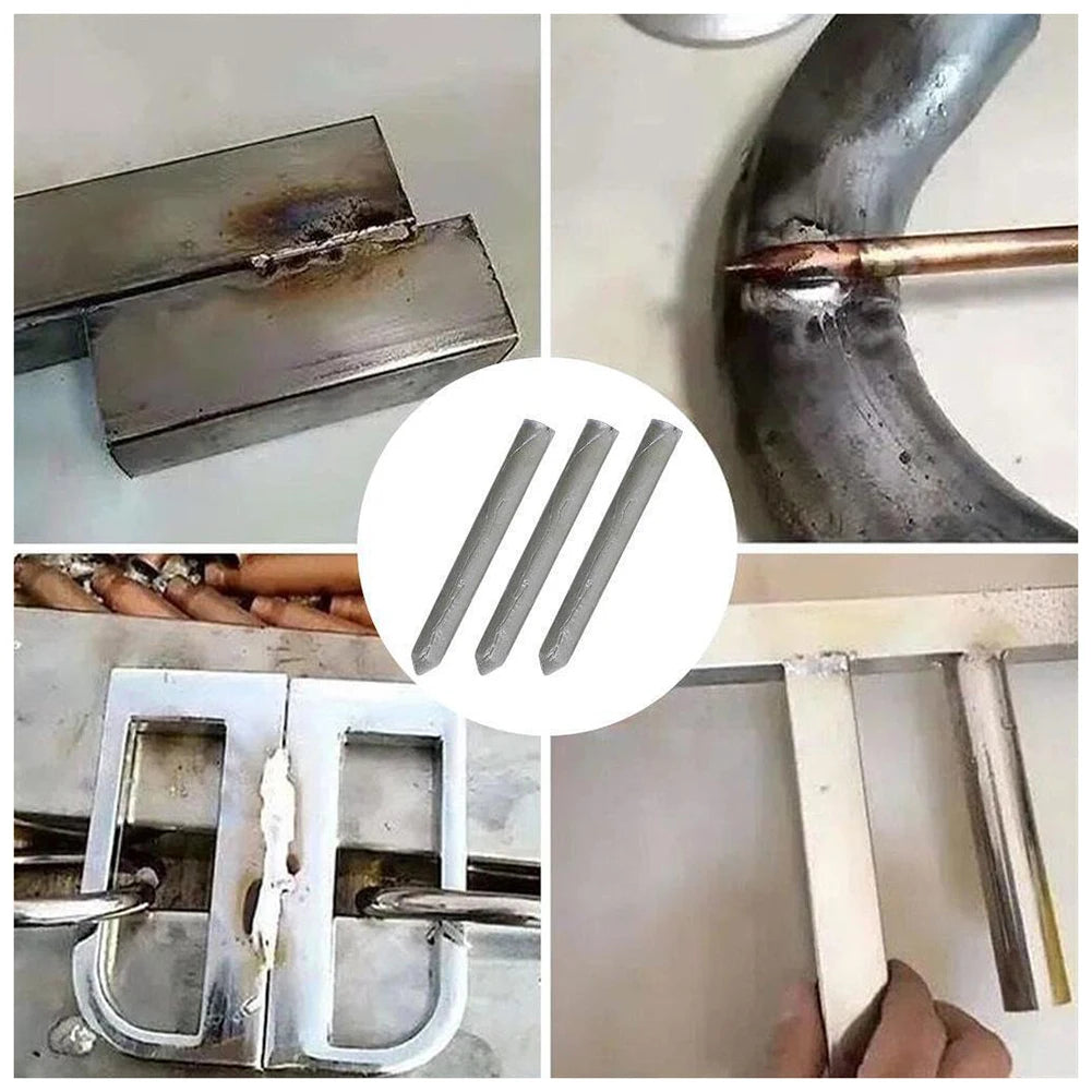 3-12PCS Low Temperature Easy Melt Universal Welding Rod Stainless Steel Copper Iron for Soldering Repairing Rod 78mm Easy Broken