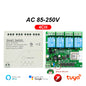Tuya / Ewelink 4CH WiFi / Zigbee Smart Relay Switch Module 4 Channel AC DC 7-32V 85-250V RF433 Receiver for Alexa Google Home