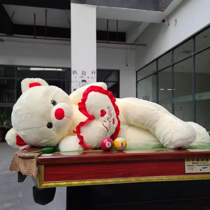 80/100cm Big LOVE Bear Plush Toy Lovely Huge Stuffed Soft Bear Doll Lover Bear Kid Toy Girlfriend Valentine's Day Birthday Gifts