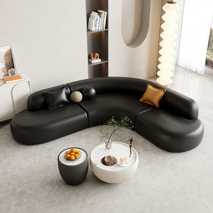 Italian Minimalist Office Sofa Modern High-end Living Room Corner L-shaped Reception Sofa Guest Area Office Furniture FYOS