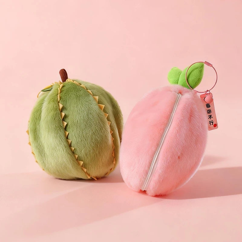 New Cute Fruit Bunny Plush Toy Creative Durian Pineapple Carrot Strawberry Turn Into Rabbit Soft Doll Birthday Christmas Gift