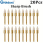 10Pcs Dental Polishing Brush Flat Sharp Bowl Type Aluminum Polisher RA 2.35mm Fit for Contra Angle Handpiece Dentistry Lab Tool